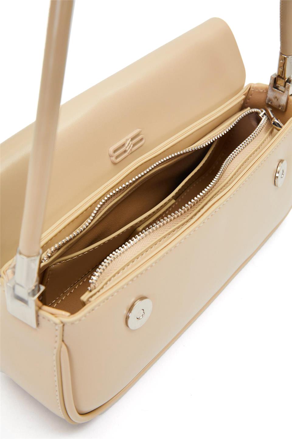 Levidor 930414 Kadın Uzun Askılı Omuz Çantası Vizon