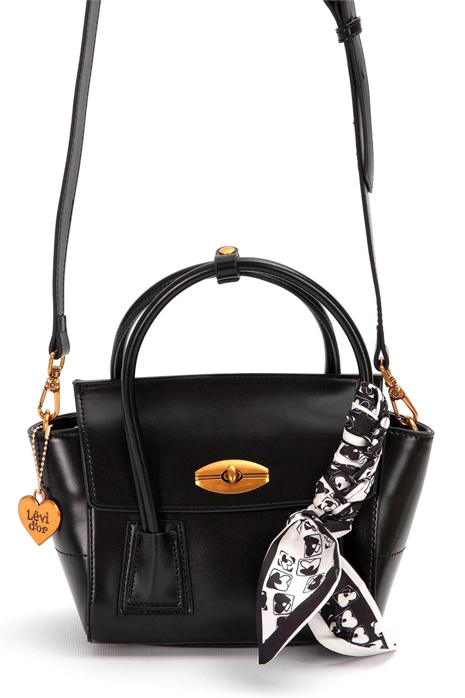 Levidor 930459 Kadın Fular Detaylı Omuz Çantası Siyah