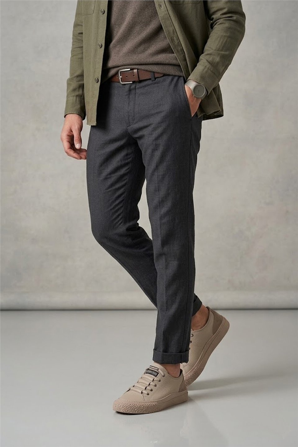 Luciano Bellini 26K-C25817 Mars Erkek Casual Ayakkabı Vizon