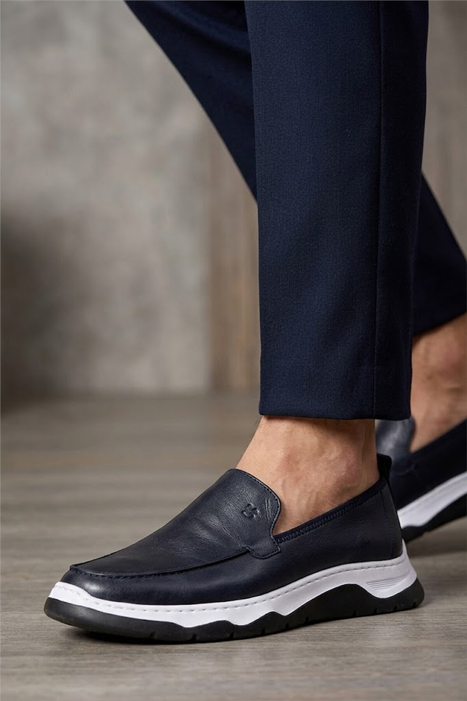 Luciano Bellini 26K-E16401 Formal Erkek Casual Ayakkabı Lacivert