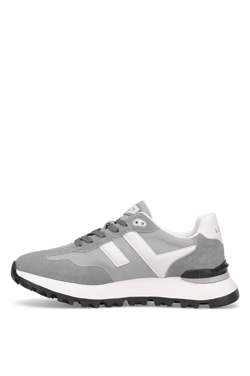 Lufian 111230264 Arthur 25K Erkek Hakiki Deri Klasik Sneaker Gri