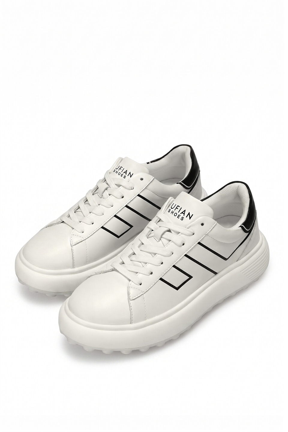 Lufian 111230269 Harold  Erkek Hakiki Deri Klasik Sneaker Beyaz