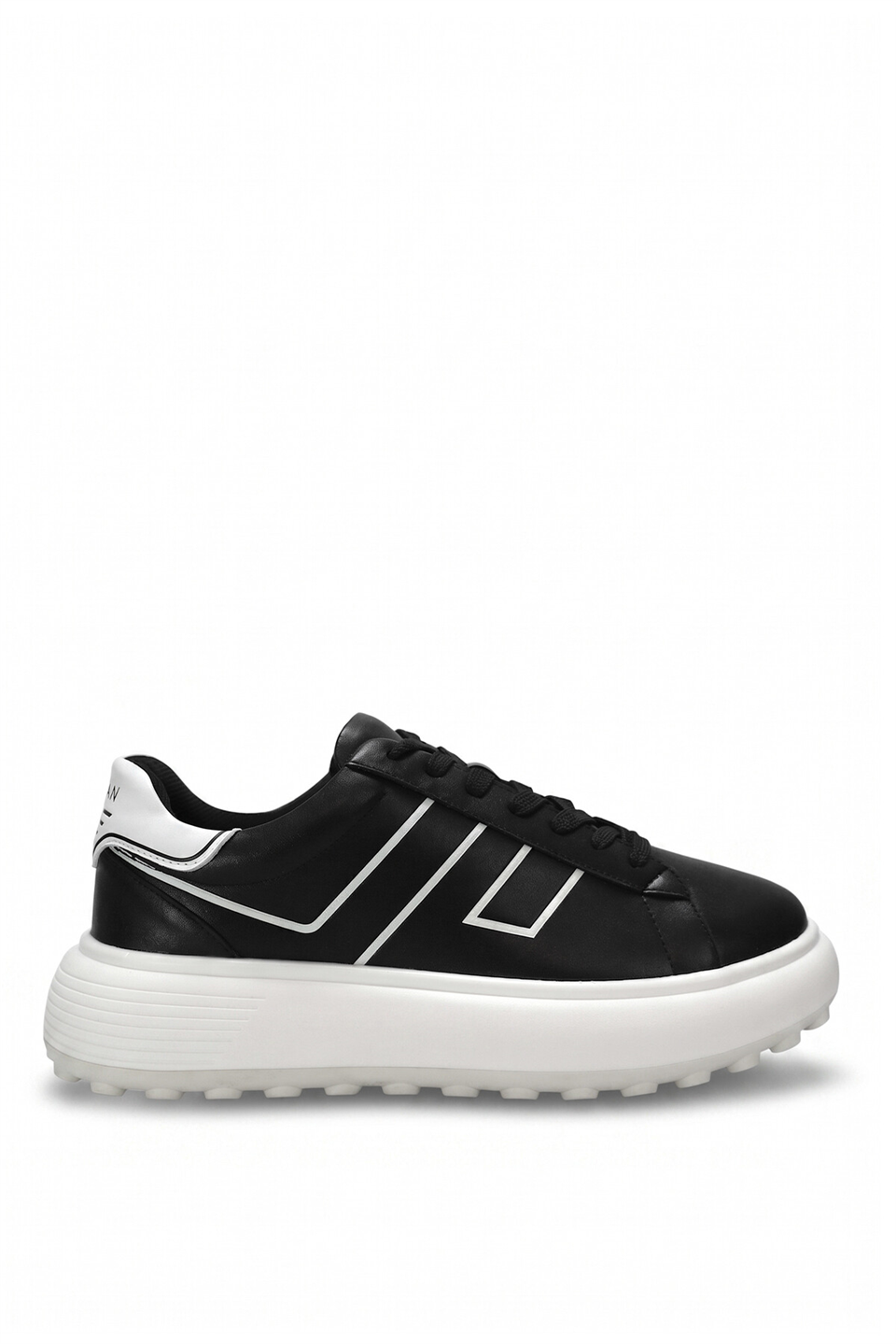 Lufian 111230269 Harold  Erkek Hakiki Deri Klasik Sneaker Siyah