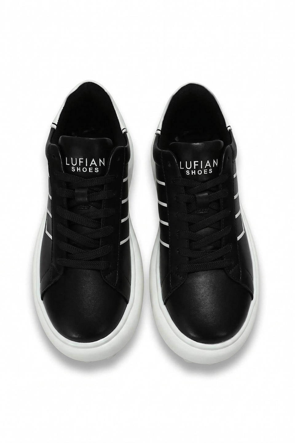 Lufian 111230269 Harold  Erkek Hakiki Deri Klasik Sneaker Siyah