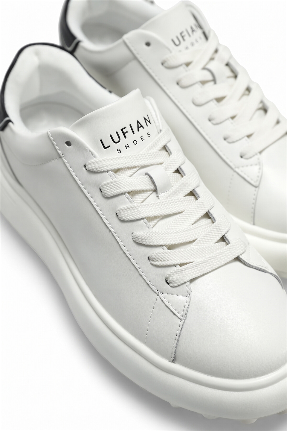 Lufian 111230270 Rainbow Erkek Hakiki Deri Klasik Sneaker Beyaz