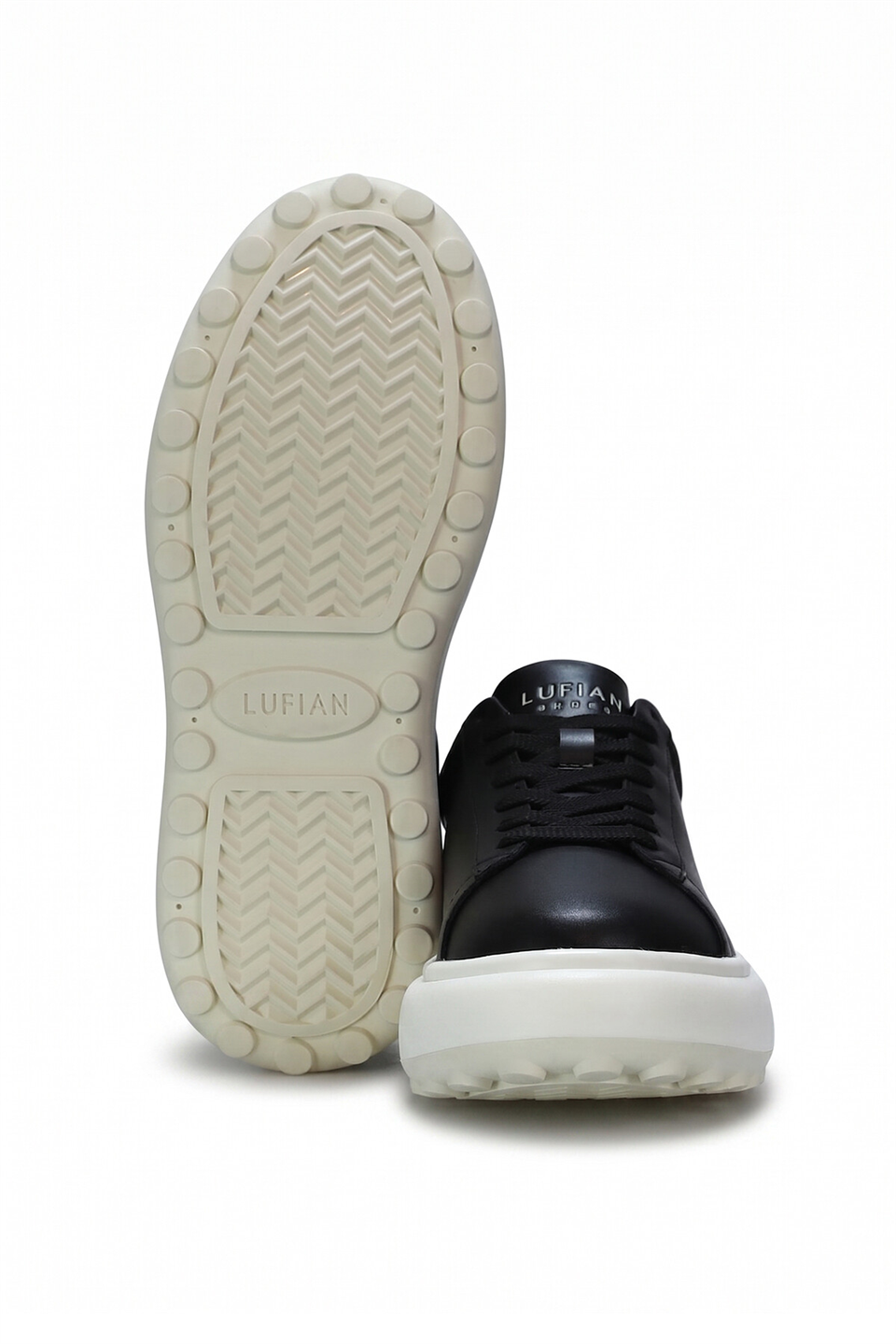 Lufian 111230270 Rainbow Erkek Hakiki Deri Klasik Sneaker Siyah