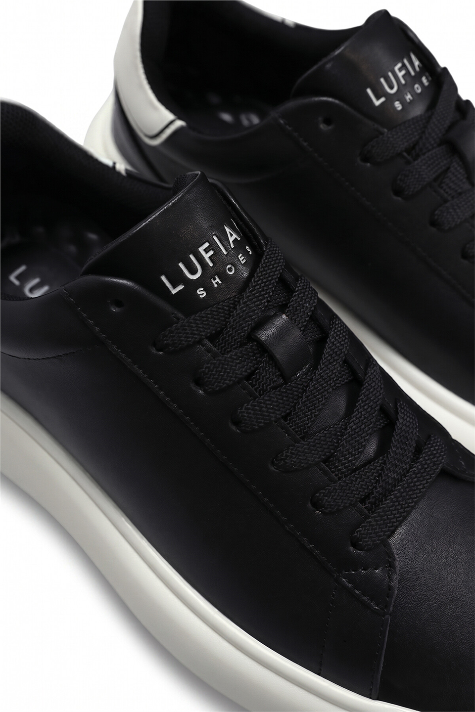 Lufian 111230270 Rainbow Erkek Hakiki Deri Klasik Sneaker Siyah