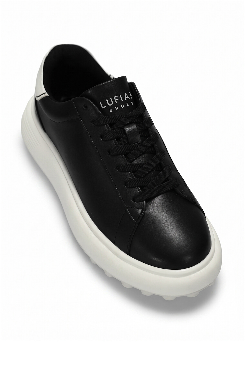 Lufian 111230270 Rainbow Erkek Hakiki Deri Klasik Sneaker Siyah