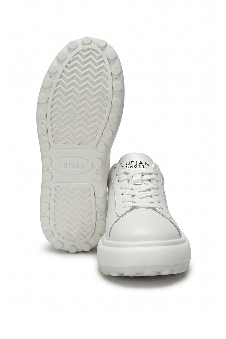 Lufian 111230270 Rainbow Erkek Hakiki Deri Klasik Sneaker Beyaz