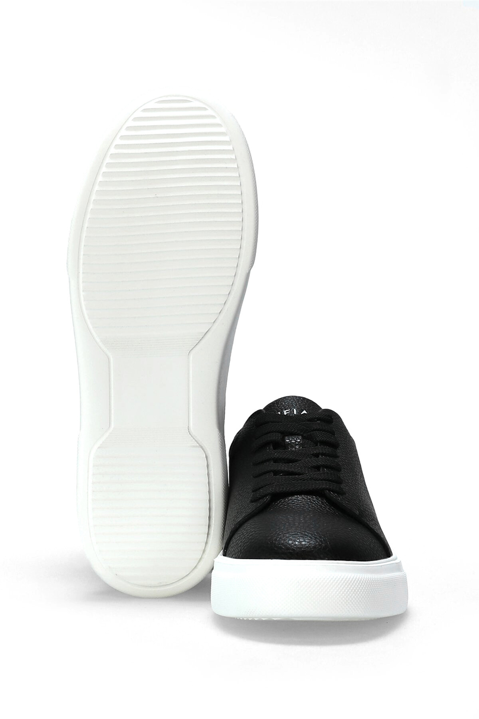 Lufian 111230280 Tommy Erkek Hakiki Deri Klasik Sneaker Siyah