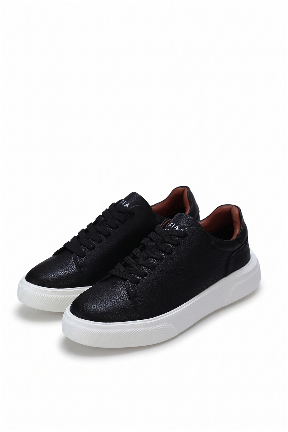 Lufian 111230280 Tommy Erkek Hakiki Deri Klasik Sneaker Siyah