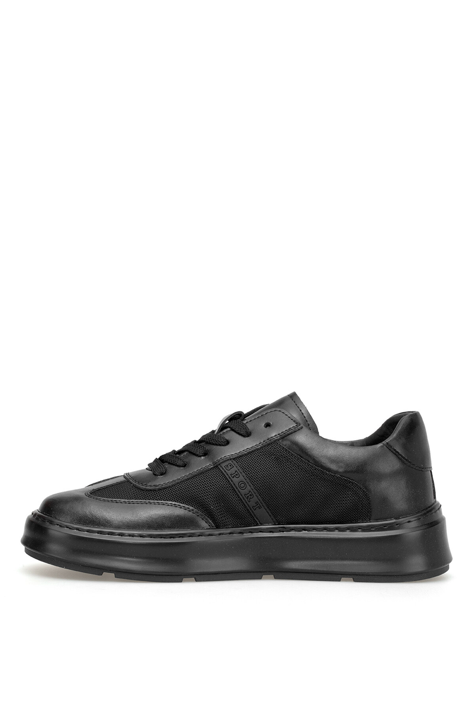 Lufian 111230300 Max Erkek Hakiki Deri Klasik Sneaker Siyah