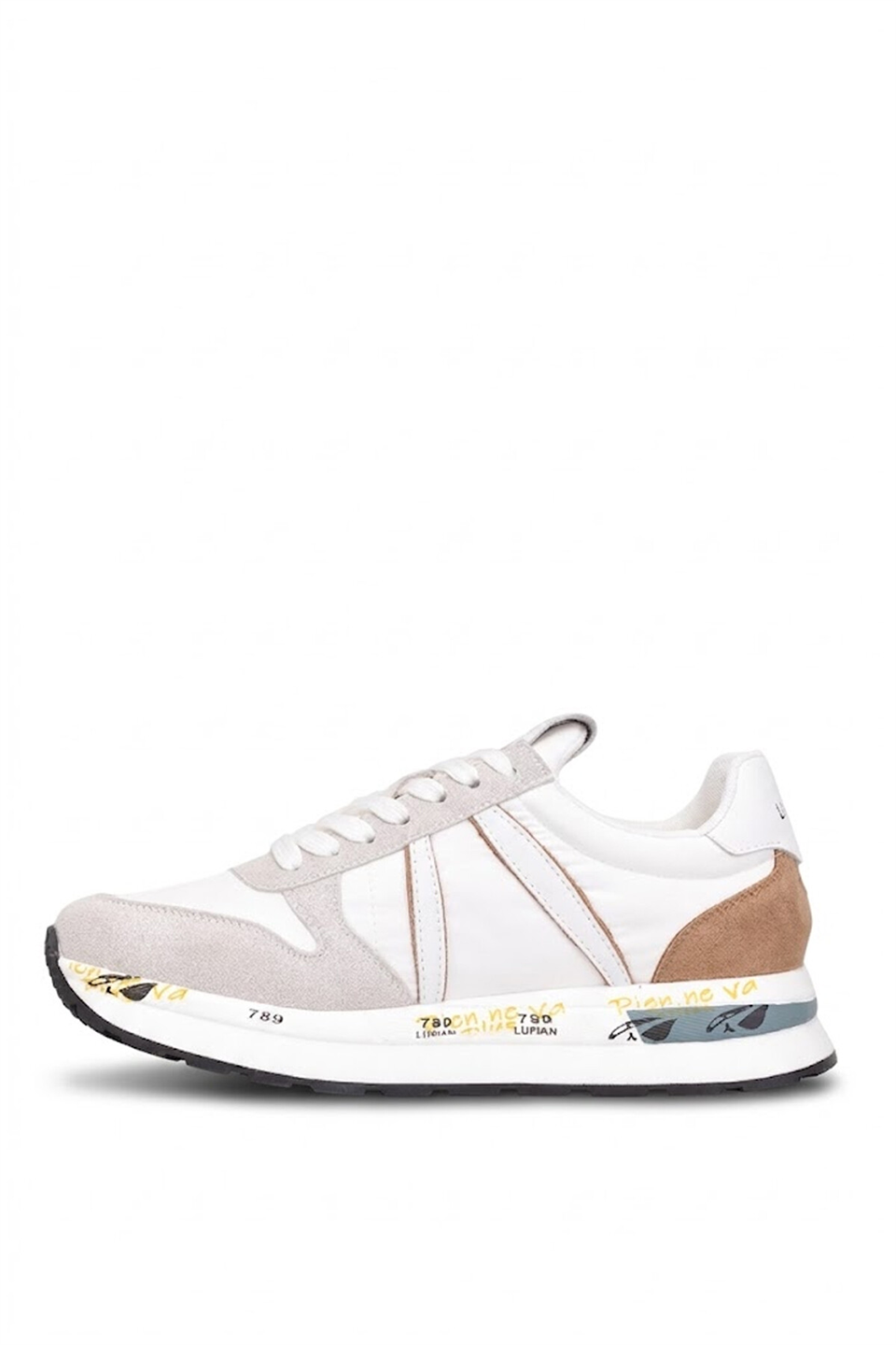 Lufian 111230305 Rex Erkek Hakiki Deri Klasik Sneaker Beyaz