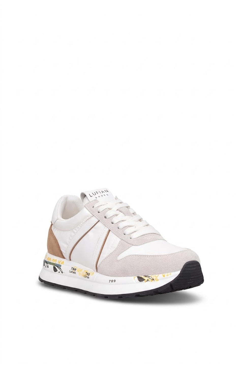 Lufian 111230305 Rex Erkek Hakiki Deri Klasik Sneaker Beyaz