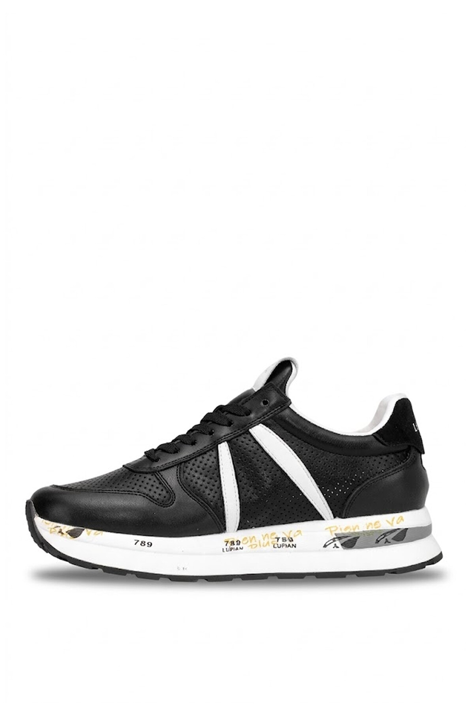 Lufian 111230305 Rex Erkek Hakiki Deri Klasik Sneaker Siyah