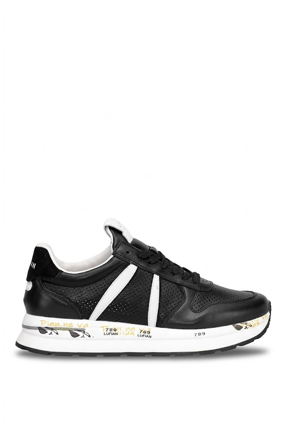 Lufian 111230305 Rex Erkek Hakiki Deri Klasik Sneaker Siyah