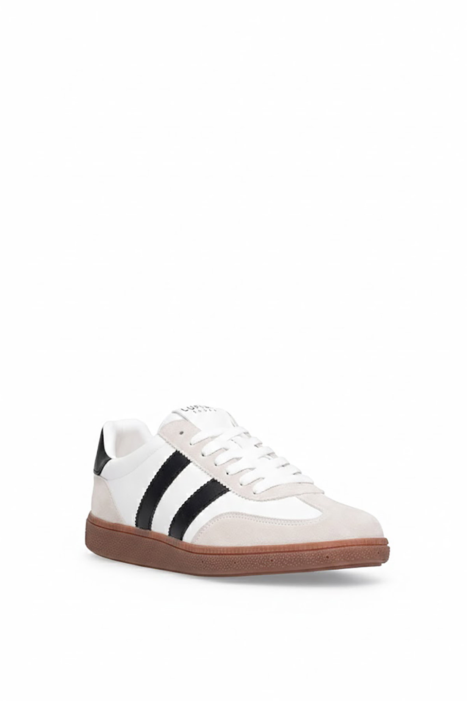 Lufian 111230322 Mike Erkek Hakiki Deri Klasik Sneaker Beyaz - Siyah
