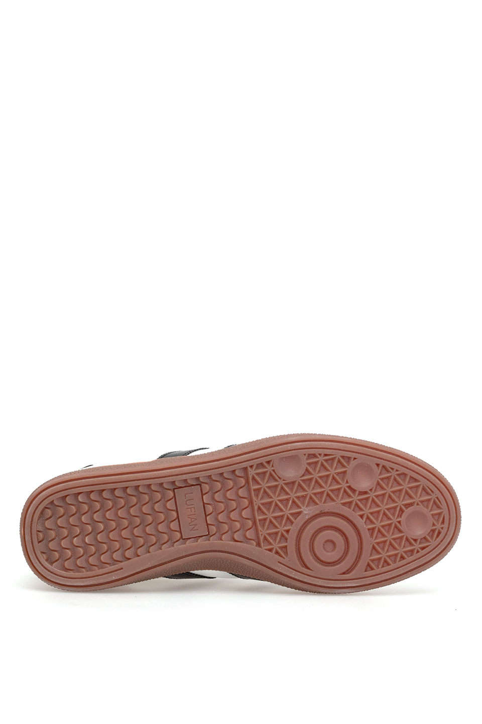 Lufian 111230322 Mike Erkek Hakiki Deri Klasik Sneaker Beyaz - Siyah
