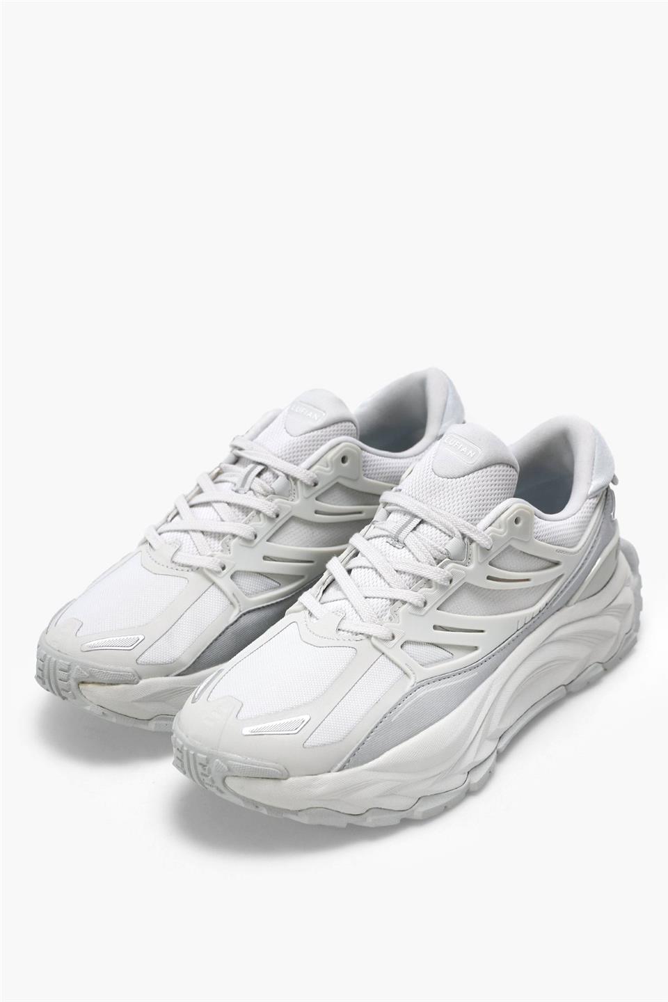 Lufian 112230202 Edwin Erkek Hakiki Deri Klasik Sneaker Gri