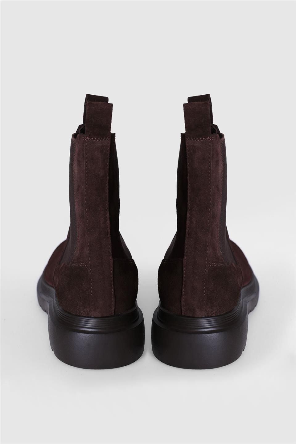 Lufian 112230216 Nelson Erkek Hakiki Deri Chelsea Bot Kahverengi