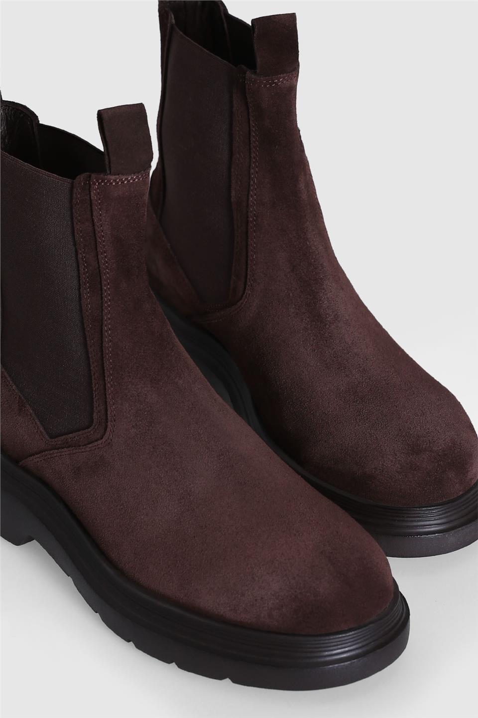 Lufian 112230216 Nelson Erkek Hakiki Deri Chelsea Bot Kahverengi