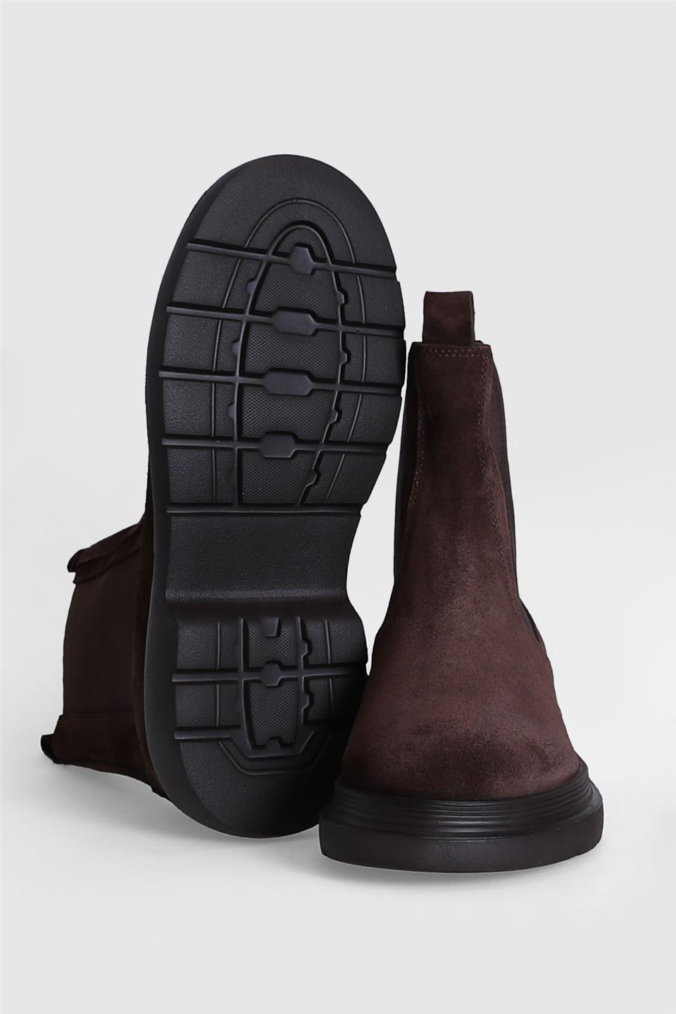 Lufian 112230216 Nelson Erkek Hakiki Deri Chelsea Bot Kahverengi