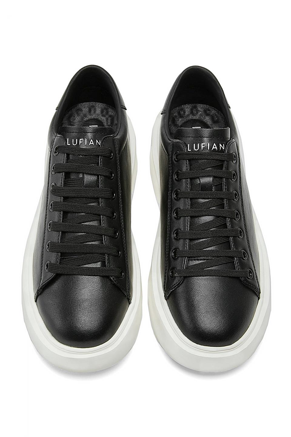 Lufian 112230221 Gage 25K Erkek Hakiki Deri Klasik Sneaker Siyah