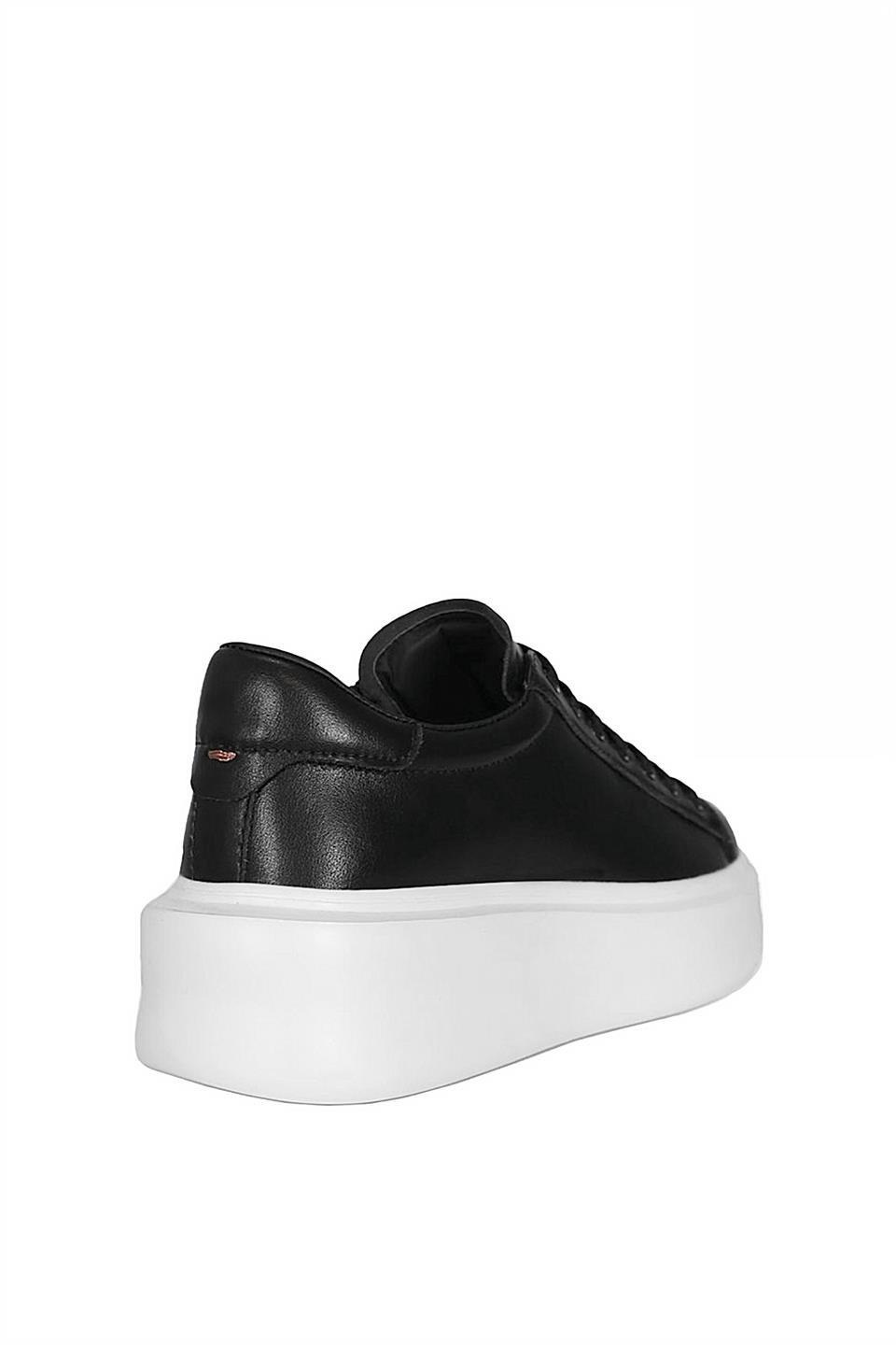 Lufian 112230221 Gage 25K Erkek Hakiki Deri Klasik Sneaker Siyah