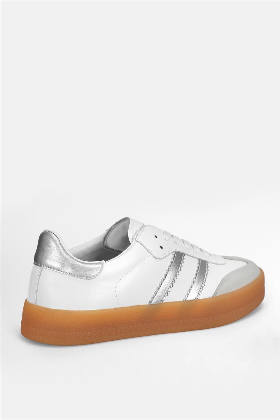 Lufian 112230234 David 25K Erkek Hakiki Deri Klasik Sneaker Beyaz