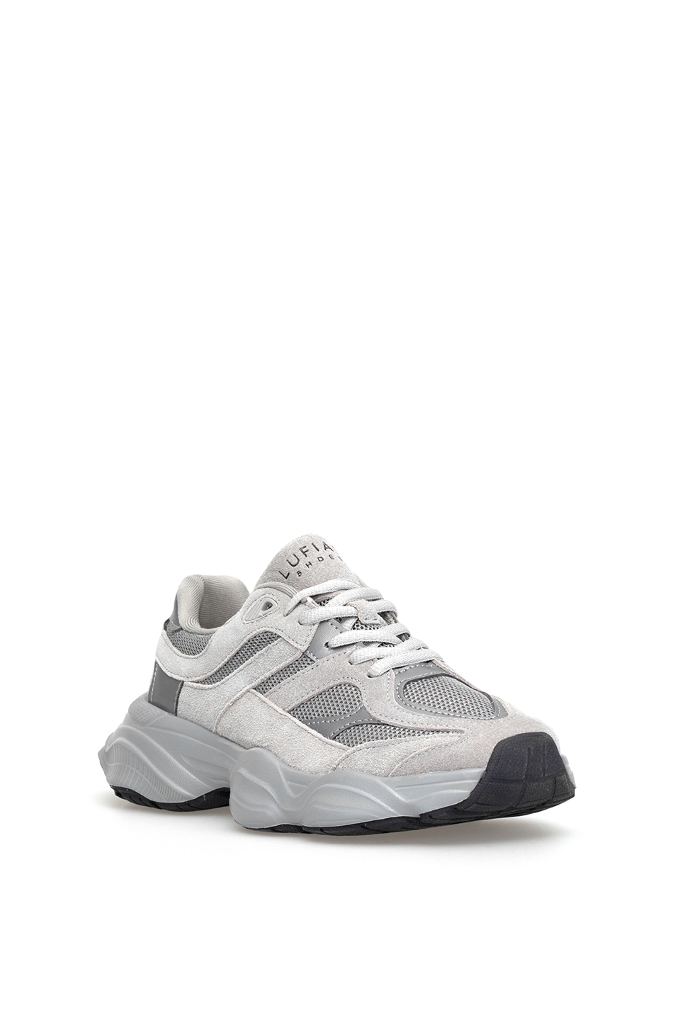 Lufian 112230240 Mark Erkek Hakiki Deri Klasik Sneaker Gri