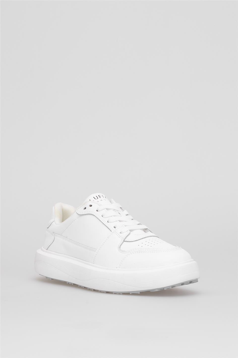 Lufian 112230251 Mateas Erkek Hakiki Deri Klasik Sneaker Beyaz