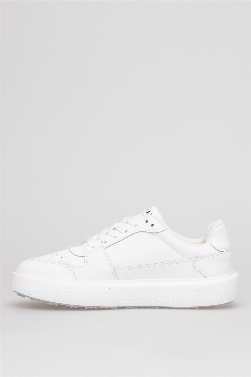 Lufian 112230251 Mateas Erkek Hakiki Deri Klasik Sneaker Beyaz