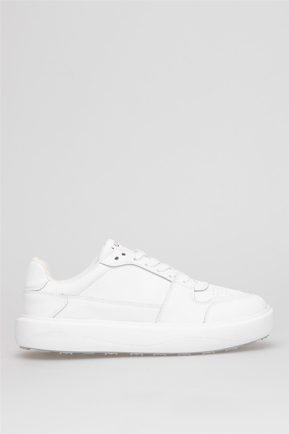 Lufian 112230251 Mateas Erkek Hakiki Deri Klasik Sneaker Beyaz