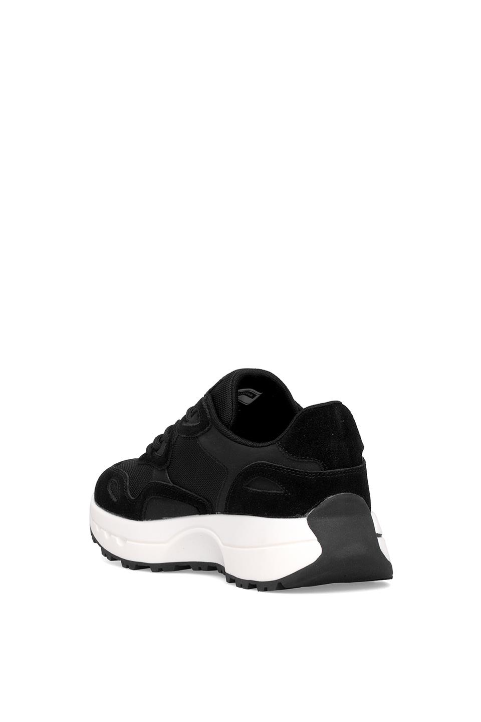 Lufian 112230268 Graham Erkek Hakiki Deri Klasik Sneaker Siyah