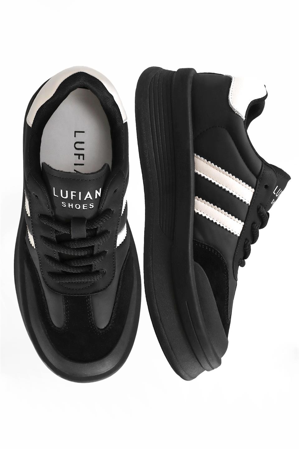 Lufian 121230019 Christina 25K Kadın Hakiki Deri Klasik Sneaker Siyah