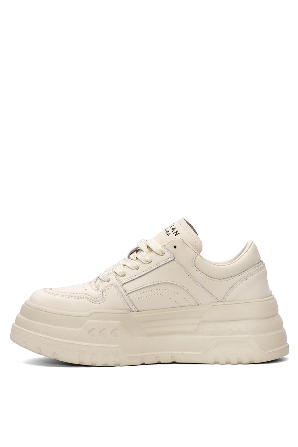 Lufian 121230020 Darla Kadın Hakiki Deri Klasik Sneaker Beyaz
