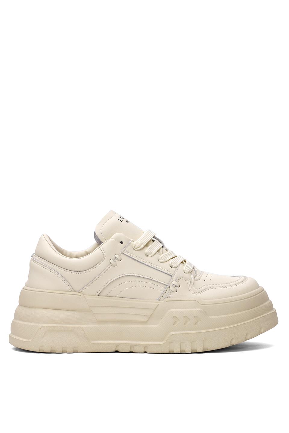 Lufian 121230020 Darla Kadın Hakiki Deri Klasik Sneaker Beyaz