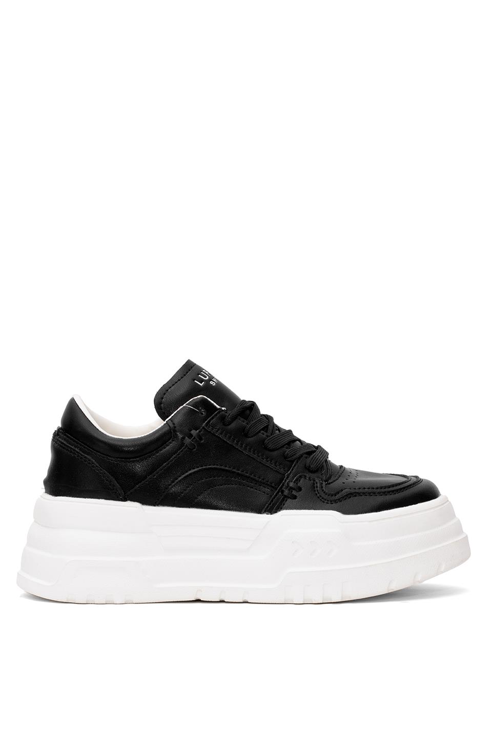 Lufian 121230020 Darla Kadın Hakiki Deri Klasik Sneaker Siyah