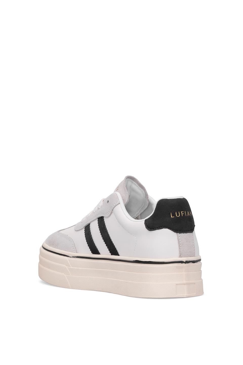 Lufian 121230025N Angela Kadın Hakiki Deri Klasik Sneaker Beyaz