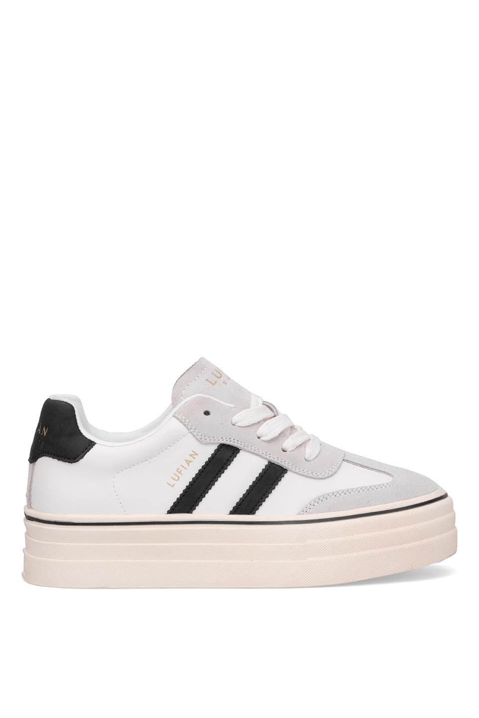 Lufian 121230025N Angela Kadın Hakiki Deri Klasik Sneaker Beyaz