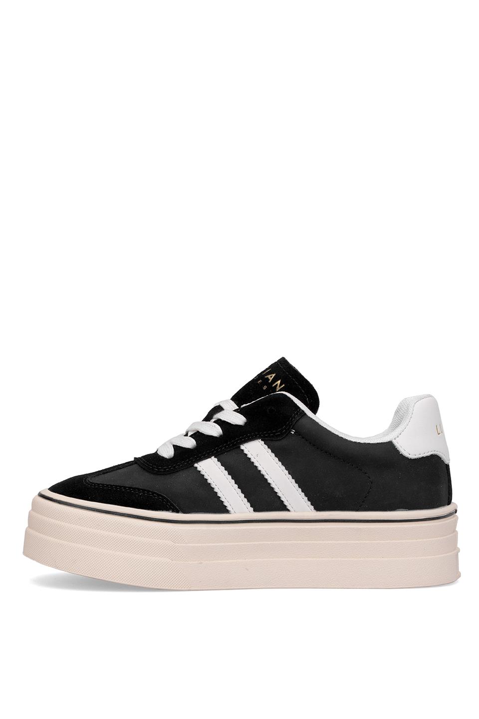 Lufian 121230025N Angela Kadın Hakiki Deri Klasik Sneaker Siyah