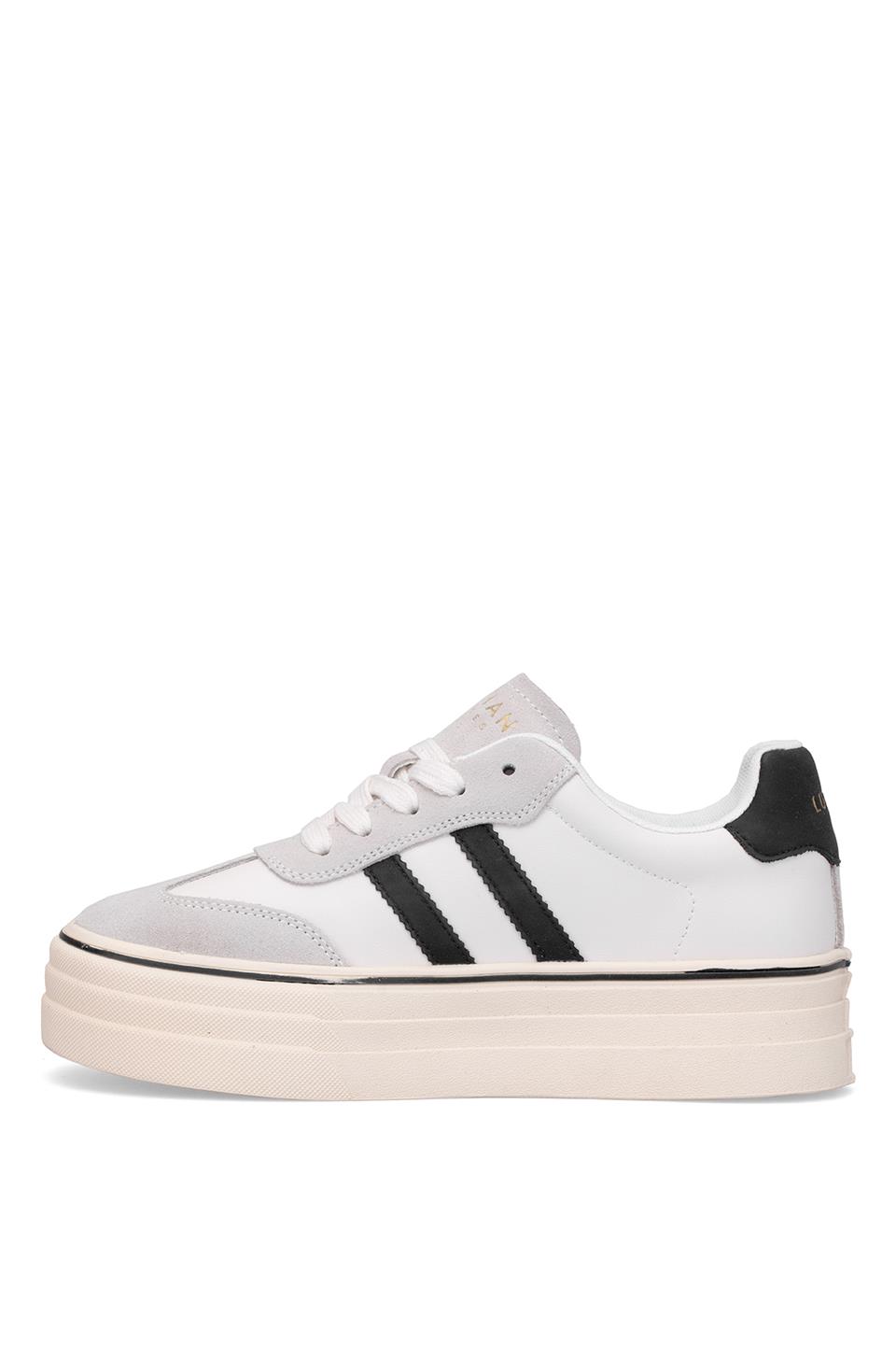 Lufian 121230025N Angela Kadın Hakiki Deri Klasik Sneaker Beyaz