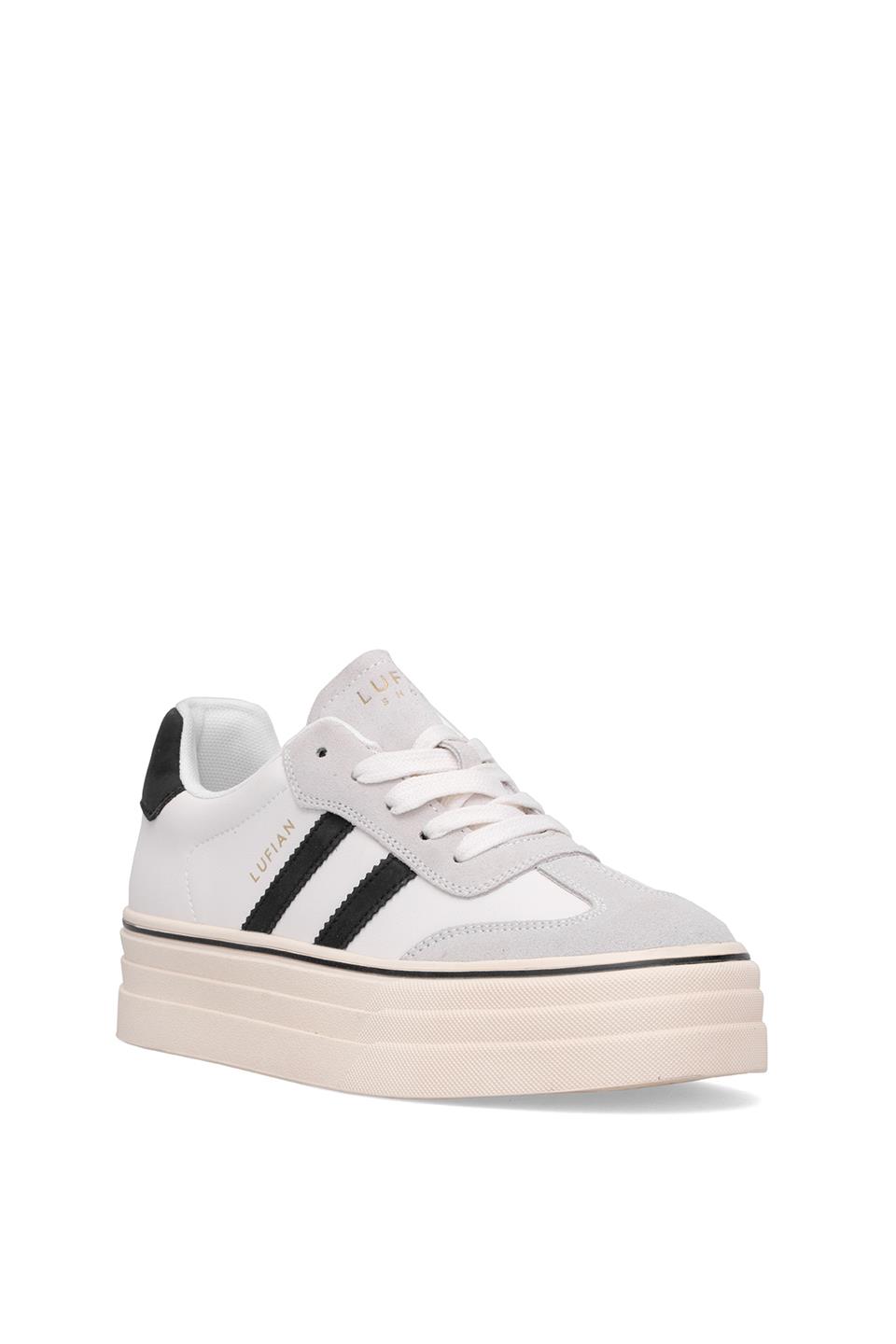 Lufian 121230025N Angela Kadın Hakiki Deri Klasik Sneaker Beyaz