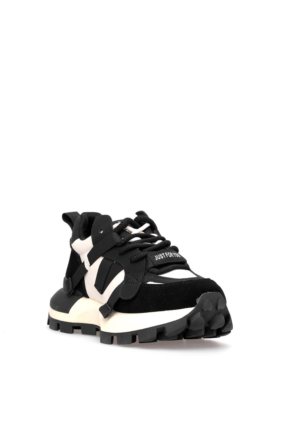 Lufian 121230049 Yoko Kadın Hakiki Deri Klasik Sneaker Siyah