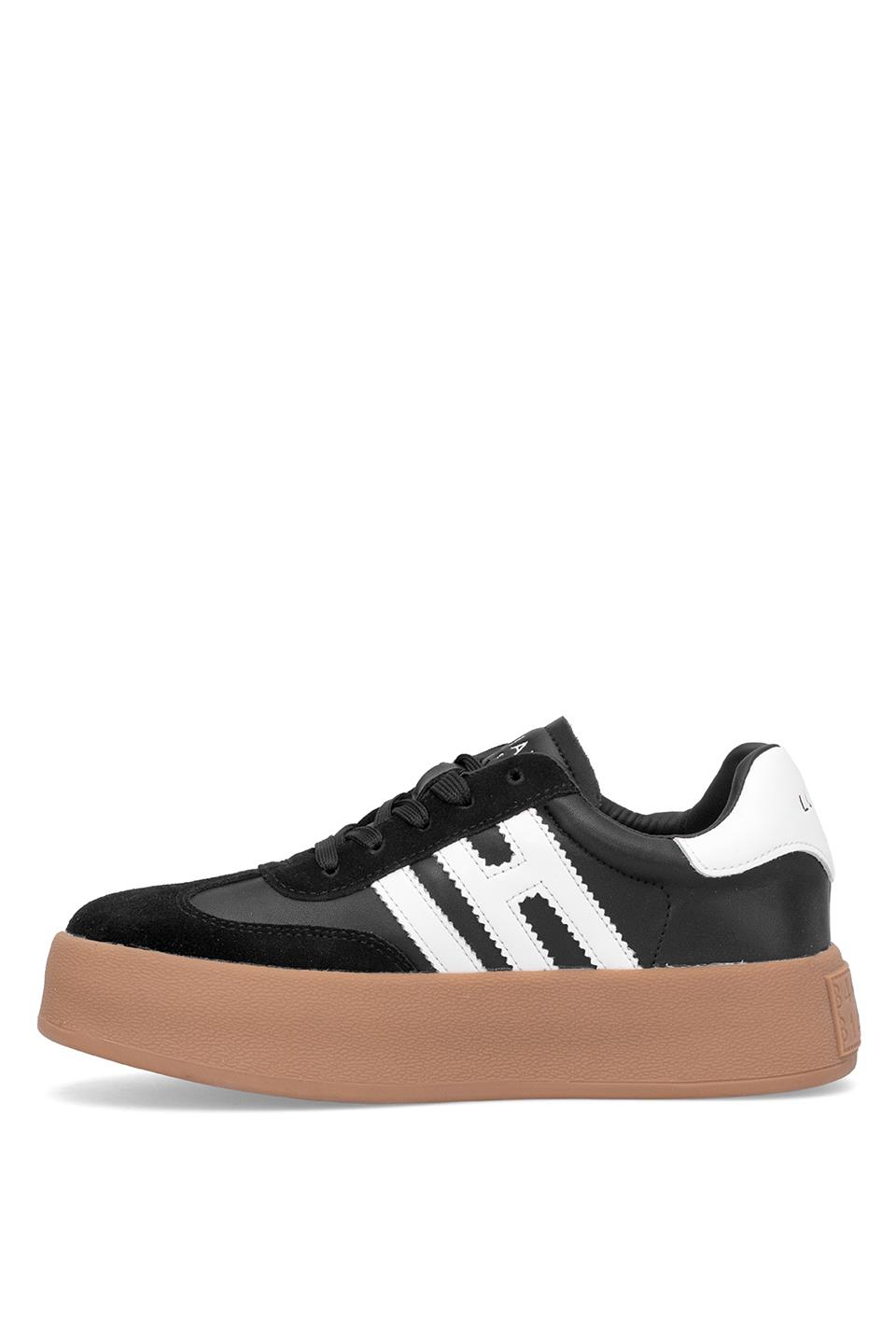 Lufian 121230050 Mira Kadın Hakiki Deri Klasik Sneaker Siyah