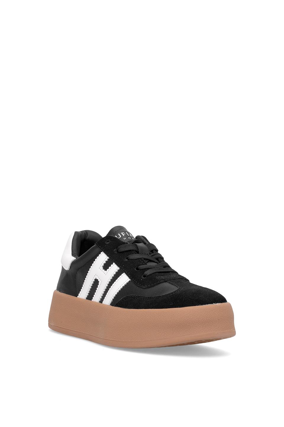 Lufian 121230050 Mira Kadın Hakiki Deri Klasik Sneaker Siyah