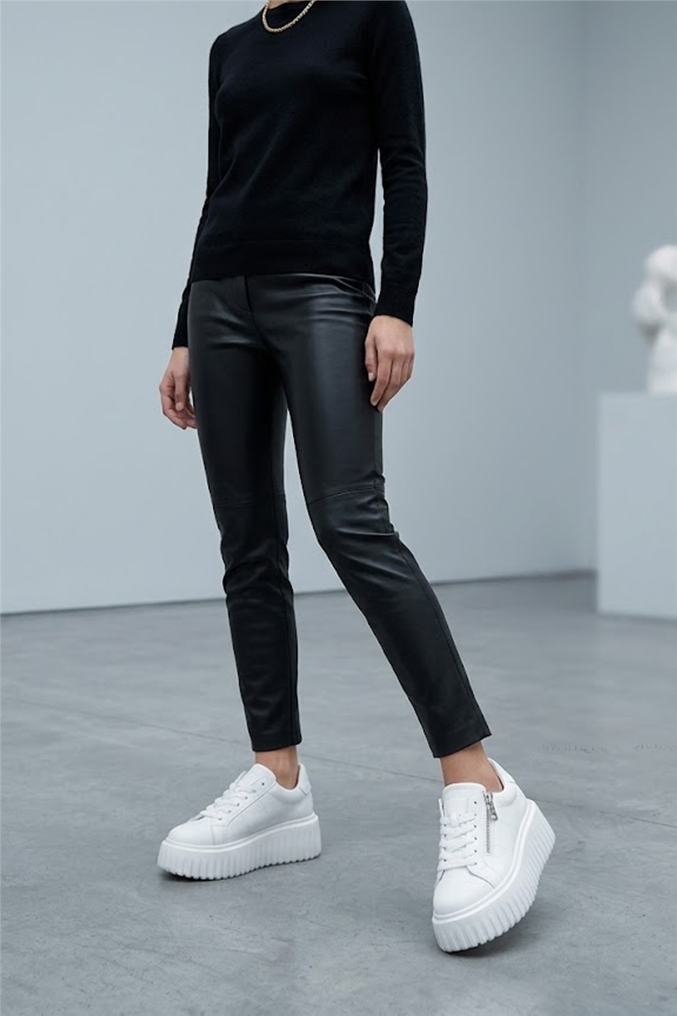 Lufian 121230064 Estel Kadın Hakiki Deri Klasik Sneaker Beyaz