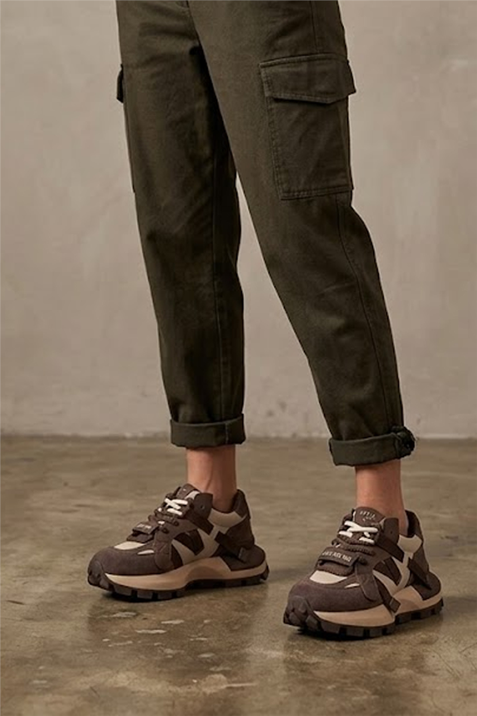 Lufian 121230088 Yoko Kadın Klasik Sneaker Kahverengi