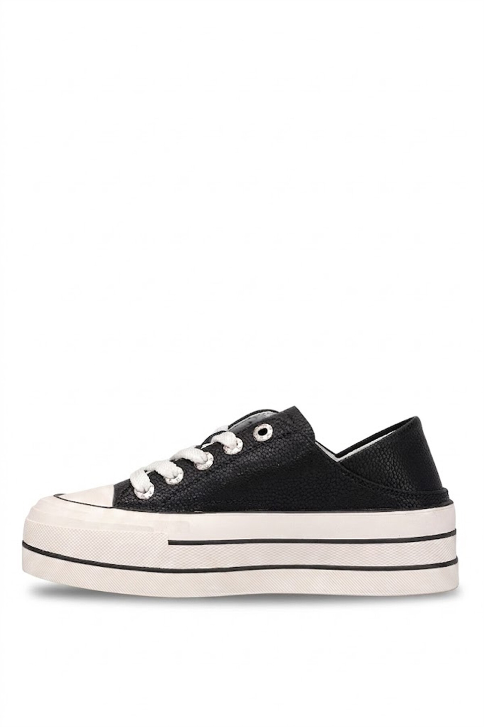 Lufian 121230091 Pamela Kadın Hakiki Deri Klasik Sneaker Siyah