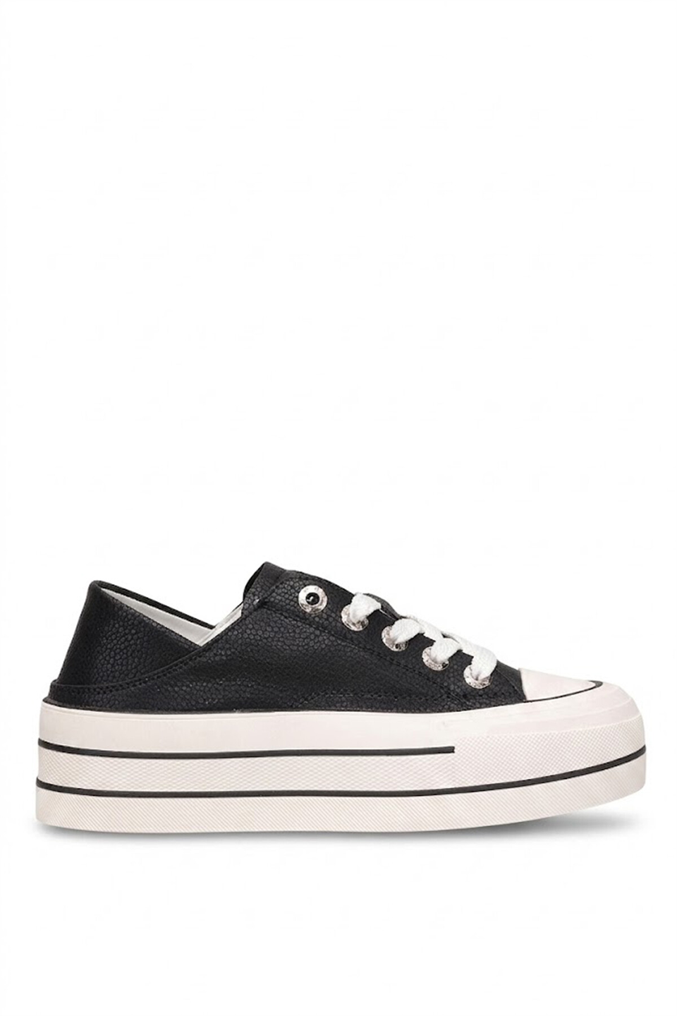 Lufian 121230091 Pamela Kadın Hakiki Deri Klasik Sneaker Siyah